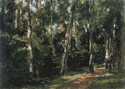 Max Liebermann The Birch-Lined Avenue in the Wannsee Garden Facing Southwest Spain oil painting artist